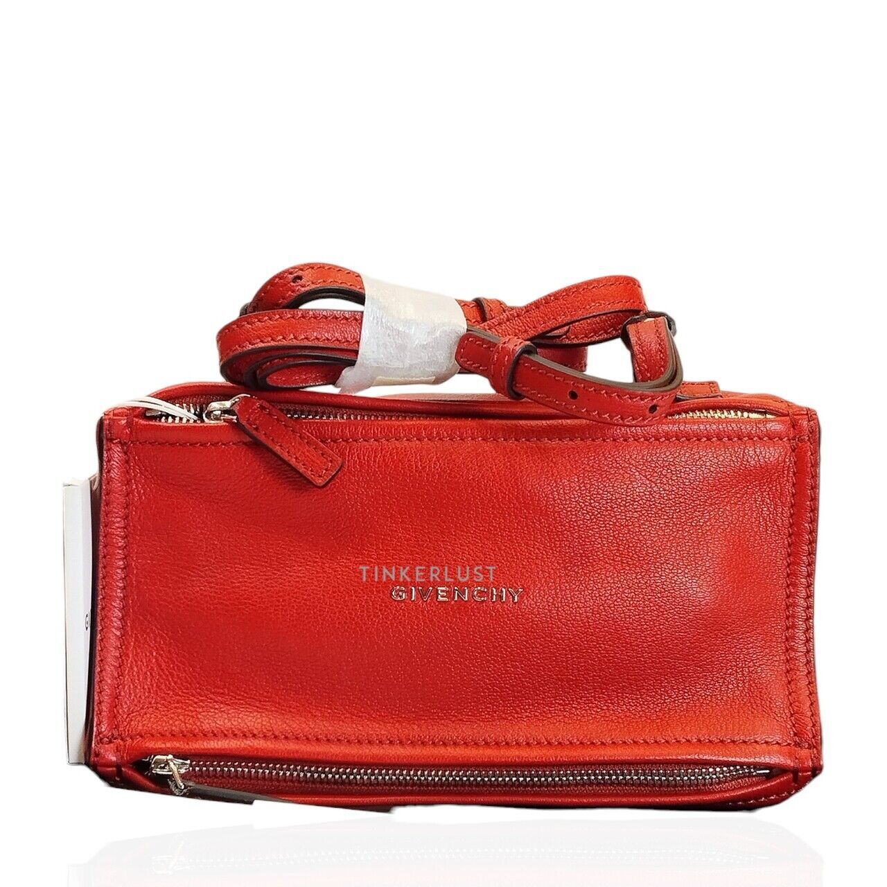 tas sling bag Givenchy Pandora Mini Red Leather Sling Bag Tinkerlust